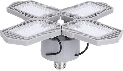 Luces LED para garaje, luz de techo deformable para garaje 60W 6000LM