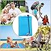 Aitbay Sand Free Beach Blanket, Waterproof Blanket Mat - Quick Drying Compact Sand Proof Outdoor Picnic Beach Mat for Travel, Hiking, Camping, Music Festival with Storage Bag + 4 Stakes (82
