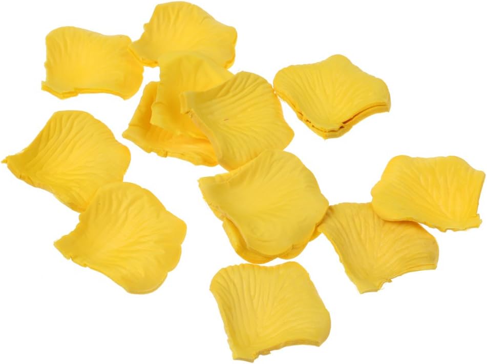 300pcs Yellow Rose Petals Flower Favors for Wedding Party Decoration