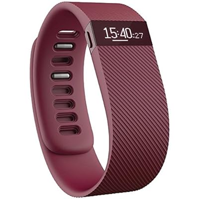 Fitbit Charge Wireless Activity Wristband Burgundy Large