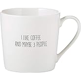 Creative Brands SB Design Studio SIPS Café Mug, 14-Ounces, I Like Coffee