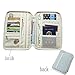 iSuperb Travel Wallet Card Holder Organizer Waterproof Roomy Passport Case Document Bag with Hand Strap 9.8x7x1.2inch