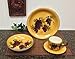 16 pc Dinnerware Set, Dinner Set Tuscany Grape Wine Decor