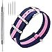 CIVO Watch Strap 4/8 Packs - 16mm 18mm 20mm 22mm 24mm Premium Ballistic Nylon Watch Bands Zulu Style for Men Women