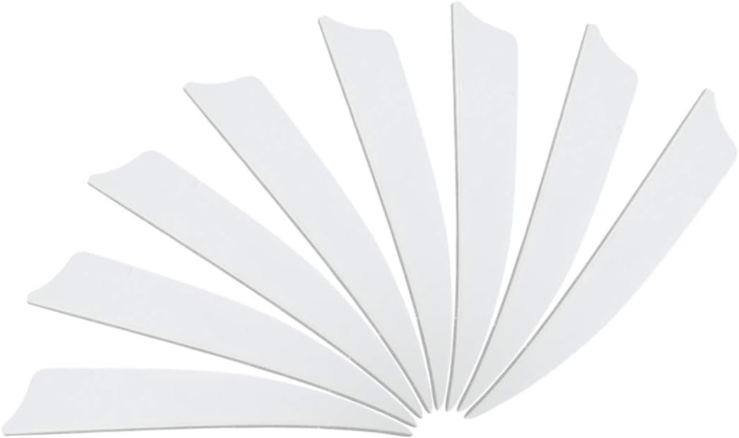 Letszhu Archery Arrows Feather Fletching 4 Inch Real Turkey Vanes for Hunting Target Shooting (25 Pack) (White) : Sports & Outdoors