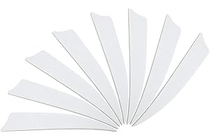 Letszhu Archery Arrows Feather Fletching 4 Inch Real Turkey Vanes for Hunting Target Shooting (25 Pack)