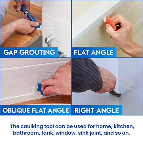 3 in 1 Silicone Caulking Finishing Tool Kit Caulk Removal Stainless