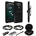 LG V20 Case, Mstechcorp, Heavy Duty Protection Dual Layer Full-body Rugged Combo Locking Belt Swivel Clip Holster Cover with Kickstand Shock Reduction Case for LG V20 - With Accessories (Black)