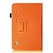 Fintie Premium PU Leather Cover for 10.1 Inch Tablet Inclu. iRULU eXpro X1s / X1 Plus 10.1, Dragon Touch A1 / A1X Plus 2016 Edition, ValuePad VP112 (Check Compatible List Below), Orange