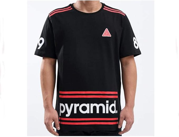Amazon Co Jp 並行輸入品 ブラックピラミッド Black Pyramid Chris Brown クリスブラウン プロデュース Pyramid Stripes Shirt Tシャツ メンズ Y Stripe ブラック 3xl 服 ファッション小物