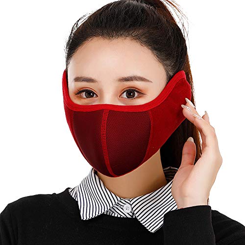 image for Aniso Winter Face Mask for Men Women Fleece Half Face Windproof Face M