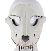 Amosfun Sheep Head Mask Halloween Sheep Skull Cosplay Mask Halloween Party Horror for Cosplay Party Props (Beige)