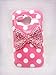 3D Sparkle Bow Cute Lovely Bling Special Party Classic Dot Pattern Case Cover For Alcatel One Touch Evolve T-Mobile 5020T / Metro PCS 5020 (Pink Bow)