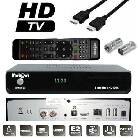 Mutant HD530C 1x DVB-C FBC Triple Tuner H.265 Full HDTV E2 Linux Kabel Receiver