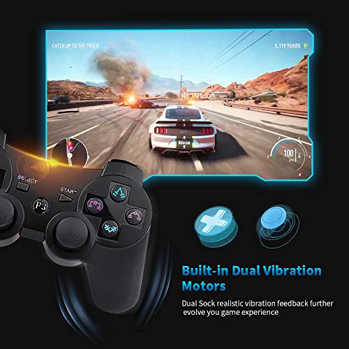 4 PS3+Controller+Pack+Playstation+Black