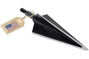 Vantage Point Archery VPA 1 1/8" 3-Blade Broadhead, Screw-in, 1045 Carbon Tool Steel 50-52 Rockwell, 3 Pack, Made in The USA