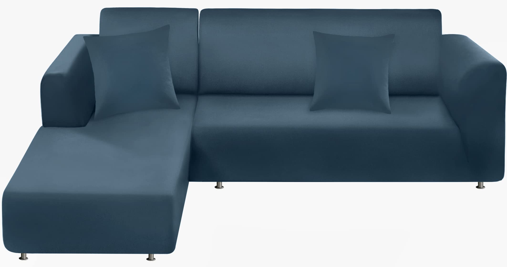 Photo 1 of BT.WA Couch Cover L Shape Sectional Sofa Cover 2-Piece Soft Stretch Sofa Slipcover Furniture Protector Couch Slipcover with 2Pcs Pillowcases (Sofa 3 Seater + 3 Seater, Teal)
