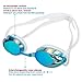 Asehuoz Swimming Goggles Anti Fog Shatterproof UV Protection,No Leaking with Silicone Nose Clip Ear Plugs and Protection Case Swimming Goggles Suit for Men Women Kids (Sky Blue)