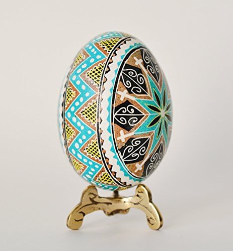 Blue Pysanka with cross egregious gift ideas and home decor
