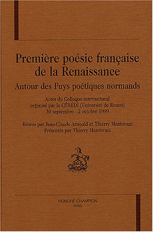 Première poésie française de la Renaissance