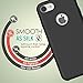 For iPhone 7 Case - MoKo Slim Fit Shockproof Liquid Silicone Gel Rubber Protective Case Soft Touch Back Cover for Apple iPhone 7 2016, BLACK