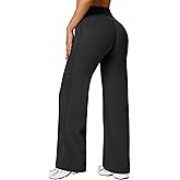 Comper Wide Leg Yoga Pants for Women Athletic Straight Leg Pants High Waist Sweatpants Workout Casual Loose Trousers