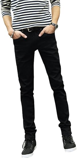 Amazon ゆうや Yoyeahメンズ ジーンズ スキニー ジーパン ズボン 大きいサイズ ストレッチ デニムパンツ ストレートジーパン ロングパンツ 人気ブランド パンツ ジーパン ジーンズ デニム 美脚 細身 32 黒い ジーンズ 通販