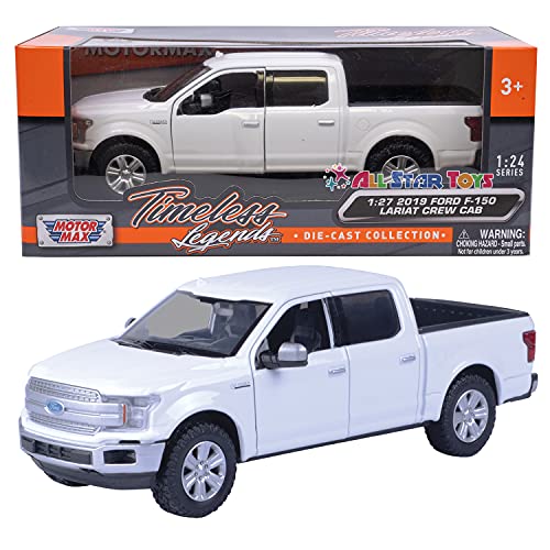 2019 Ford F-150 Lariat Crew Cab Pickup Truck Red 1/24-1/27 Diecast Model Car by…