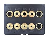 10 Piece Set Solid Brass Precision Machined Router Template Bushings Guide Bearings Set RB