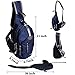 WASING Military Sport Pack Shoulder Sling Backpack Men Women Chest Gym Bag,Rover Sling Pack Chest Pack WS-ChestPack-jewelryblue