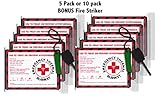 5 or 10 Pack Multi-Pack Emergency Blankets (Extra Large 63 x 82.5 inches) with Bonus Blanket/s, Fire Striker: Earthquake kit, Bug Out Bag, Camping. Emergency Blanket, NASA, Mylar Blanket