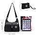 STUOYE Nylon Crossbody Bag for Women with Purse Bag Shoulder Bag Travel handbags Black