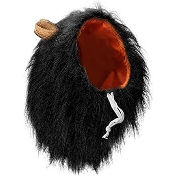 Vivifying Lion Mane Costume, Adjustable Pet Lion Mane Wig with Ears for Medium and Large Dog (Black)