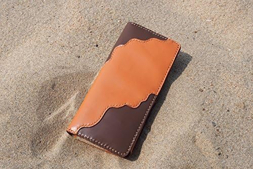 Womens and mens leather wallet,Handstitched genuine leather wallet,credit card wallet,unique Retro and modern design dermis leather purse,handmade leather wallet