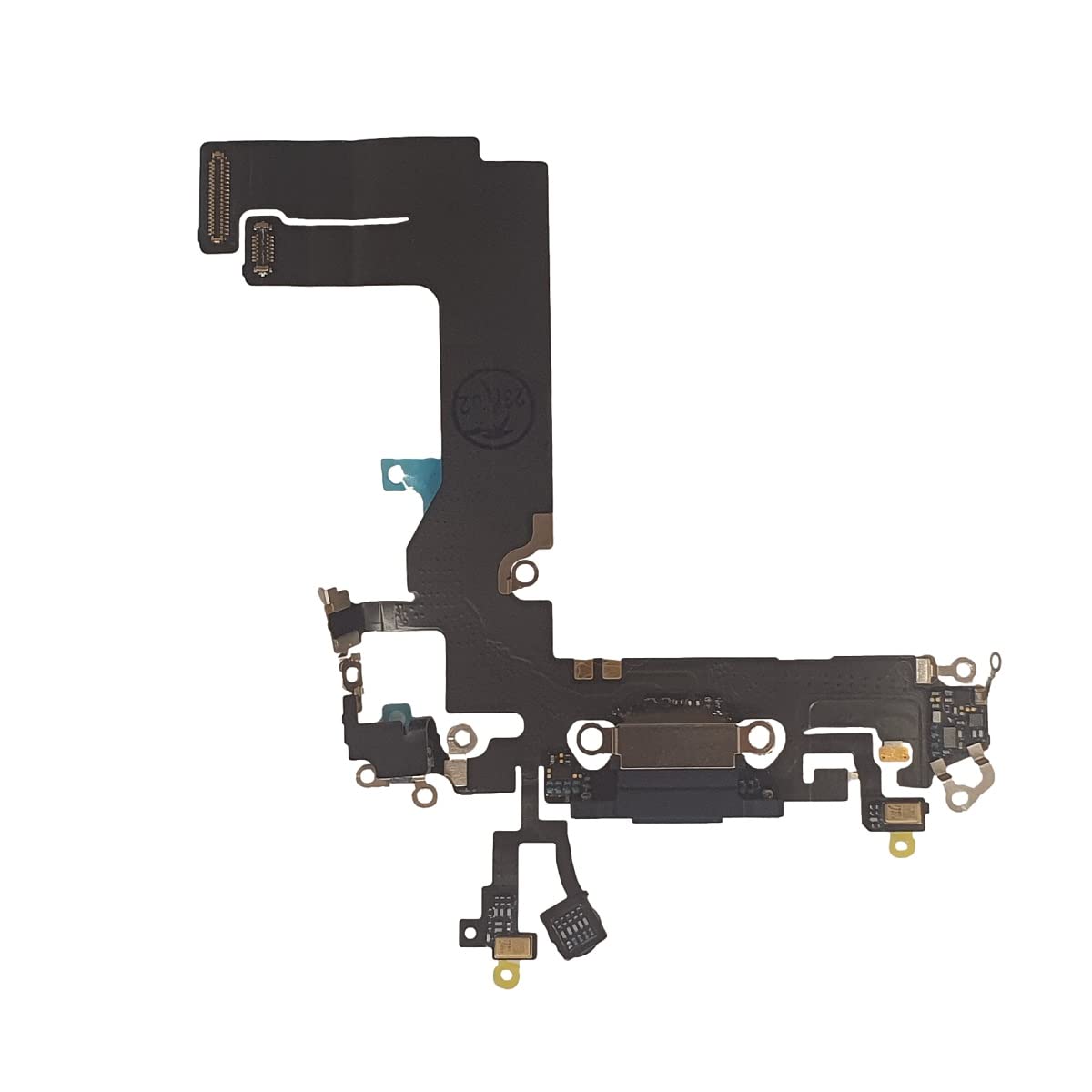 Smartex® Charging Port Flex cable compatible with iPhone 13 Mini Black - Dock Connector + flex cable