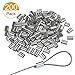WeiMeet 200 Pieces Aluminum Crimping Loop Sleeve Cable Crimp for 1/8