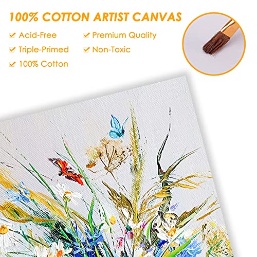 28 Packs Canvas Boards for Painting Canvas Panels Variety Pack, 4x4