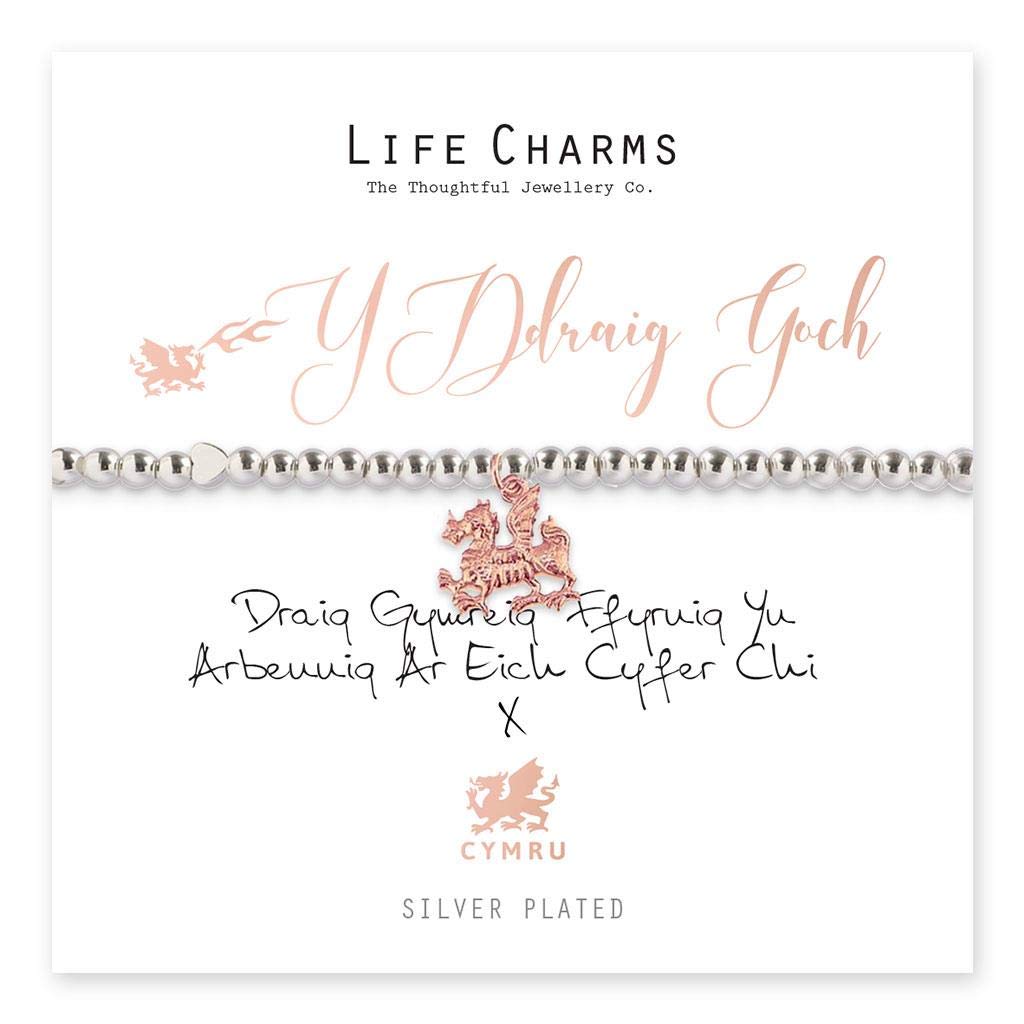 Life Charms Welsh The Red Dragon bracelet
