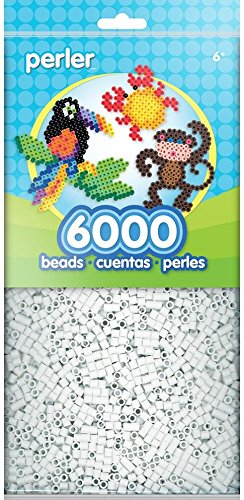 Perler Beads White Bead Bag (6000 Count) (3 Pack)