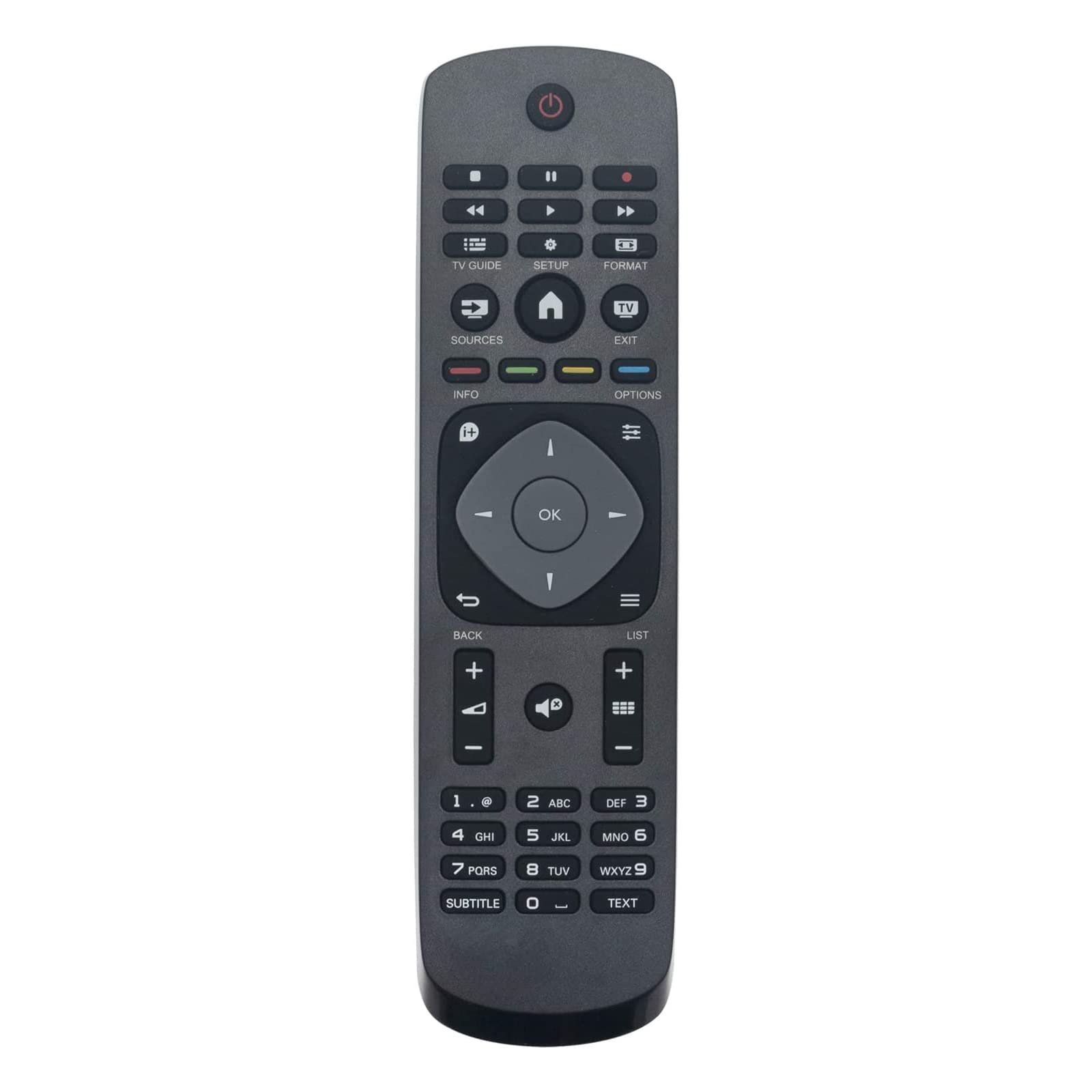 AULCMEET 398GR8BD1NEPHH Replaced Remote Control Fit for Philips TV 32PFT4100 40PFT4100 48PFT4100 43PFT4001 43PFT4001/05 24PHH4000/88 32PHT4001/05 32PHT4001 24PHT4022 24PFS4022/12