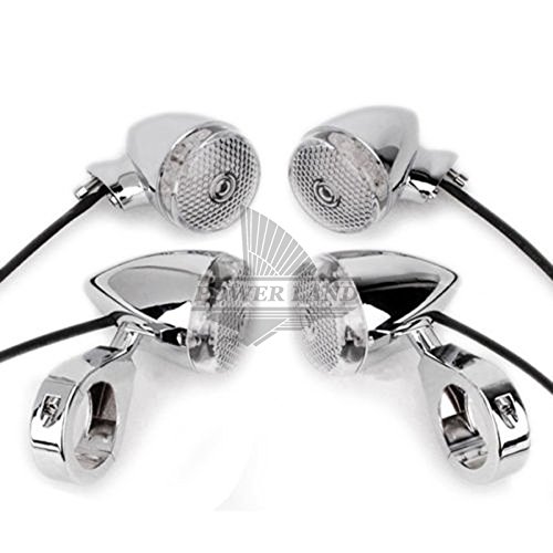 2X Black 12V Motorcycle Turn Signals Bullet Blinker Indicator Lights 2X Black 12V Motorcycle Turn Signals Bullet Blinker Indicator Lights