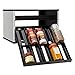 YouCopia Chef's Edition SpiceStack 30-Bottle Spice Organizer with Universal Drawers, Silver