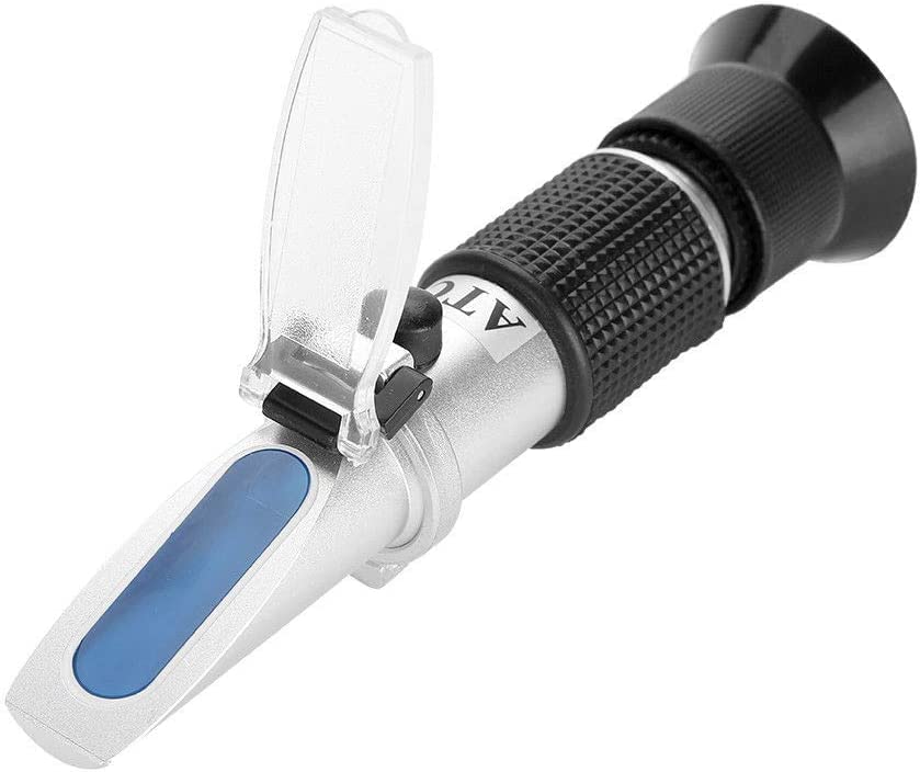 BOWONG Salinity Refractometer with ATC, 0-100ppt & 1.000-1.070 Specific Gravity, Salt Water Tester for Seawater Aquarium & Marine Industry