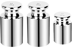 TRUE 42 True 5kg 5000g Calibration Weight 3pc Set M2 Precision - 2pcs 2kg 2000g Calibration Test Weight + 1pc 1kg 1000g Calibration Test Weight
