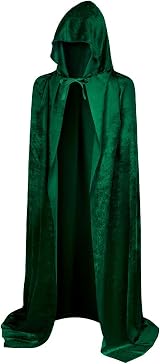 AOOWU Green Cape Hooded Cape Witch Costume 150cm Halloween Cloak view 8