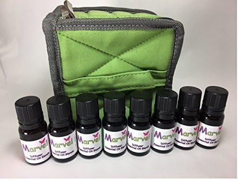 Aroma Diffuser essential oil blends- Case for 16 bottles (with 8 bottles) kit- 100% pure oil
