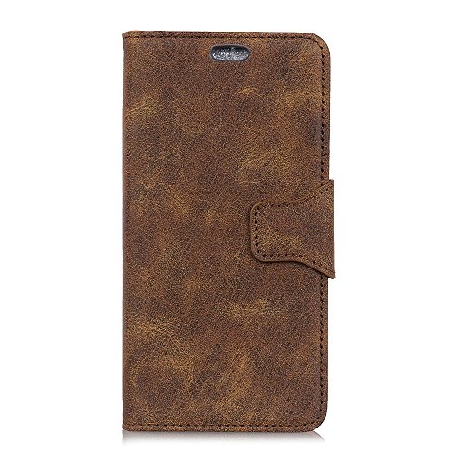 Scheam Motorola Moto G6 Wallet Leather Case with Protective Durable Leather Case Compatible with Shell Folio flip Cell Phone Cover Bag with Card Slots,Cash Pocket,Brown - Thumbnail 2