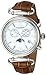 Akribos Multifunction Swiss Chronograph Watch - Sub-dial Complications Women's Watch - Mother of Pearl Dial and Leather Calfskin Strap - AK754