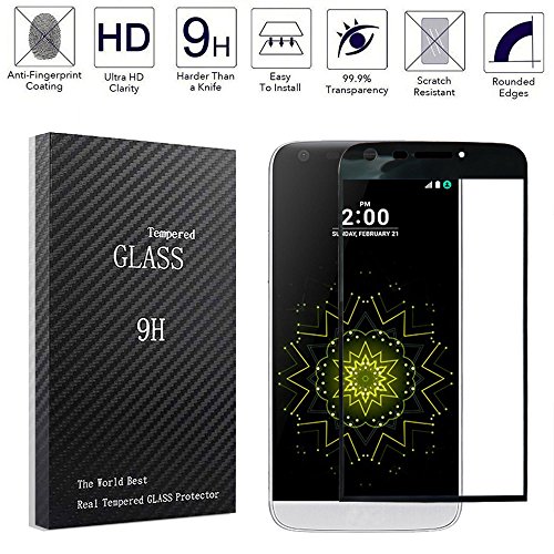 Dogxiong Black 3D Full Cover Coverage Connect Curve Edge to Edge Anti-Scratch Inner concave Desgin Glass Screen Without Gap Tempered Glass Protectors Guard Film for LG G5 H850,H858,VS987,H820