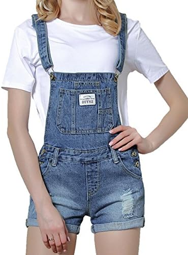 KJY Denim Jean Overall Shorts